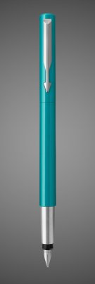 Перьевая ручка Parker Vector Standard F01, цвет: BLUE GREEN, Металлы: нержавеющая сталь, пластик, хром