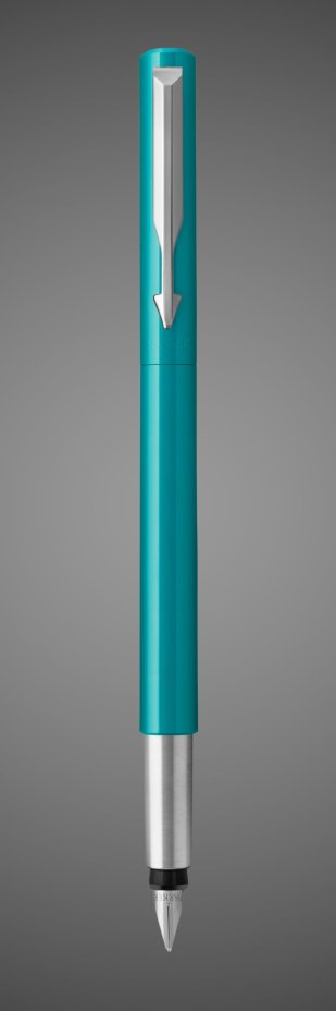 Перьевая ручка Parker Vector Standard F01, цвет: BLUE GREEN, Металлы: нержавеющая сталь, пластик, хром