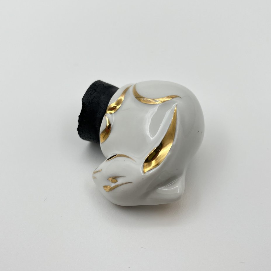 Тарелка детская с подогревом, декорированная изображением девочки, пасущей гусей, фарфор, деколь, золочение, Limoges, Франция, 1960-1990 гг.