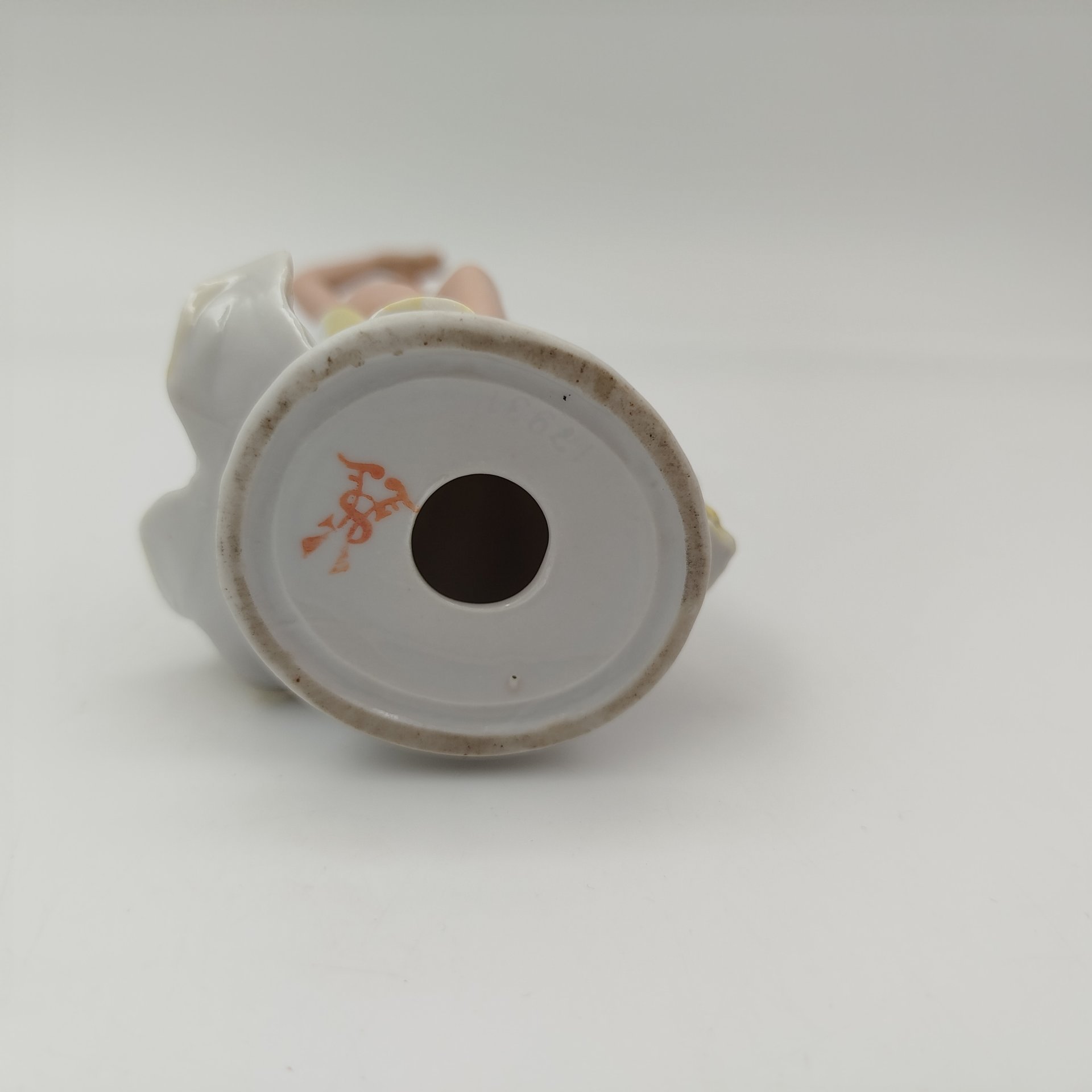 Статуэтка "Танцовщица в желтом платье", фарфор, роспись, Fasold & Stauch Bock Wallendorf, Германия, 1960-1972 гг.