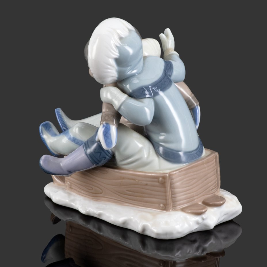Статуэтка "Дети на санках", Lladro