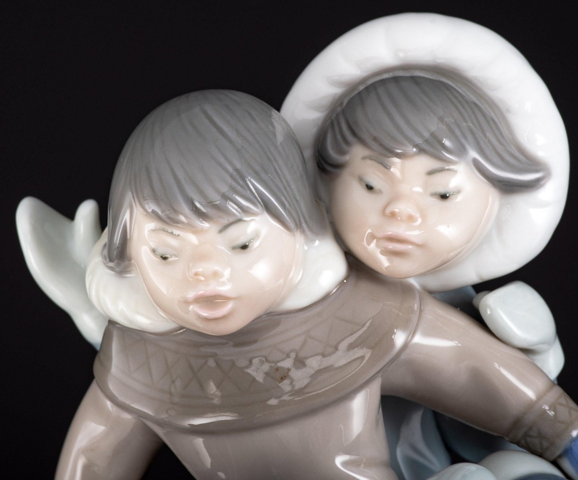 Статуэтка "Дети на санках", Lladro