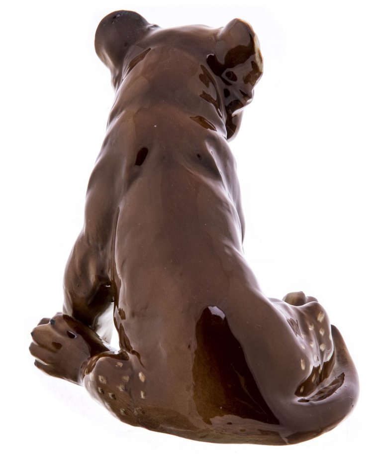 Статуэтка "Львёнок", фарфор, роспись, Западная Европа, 1970-1990 гг.
