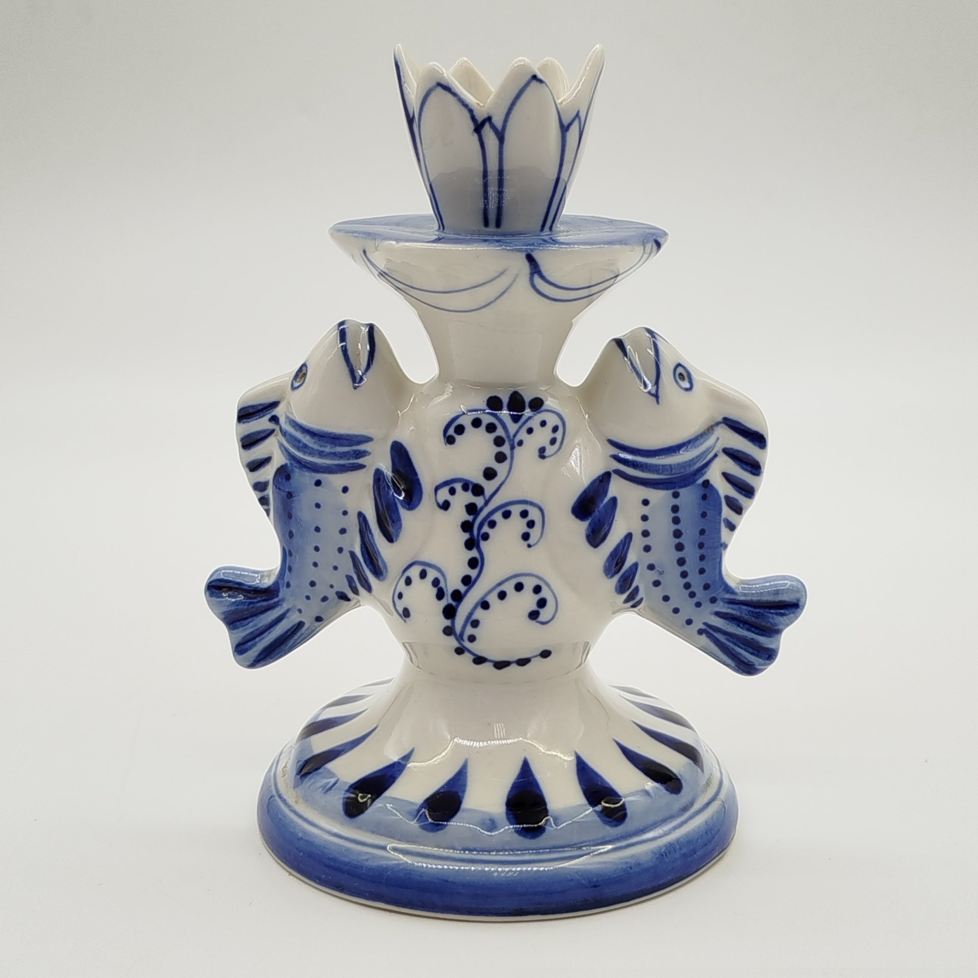 Подсвечник для одной свечи "Рыбы"