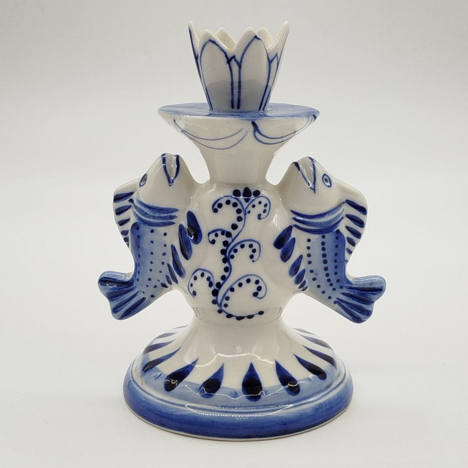 Подсвечник для одной свечи "Рыбы"