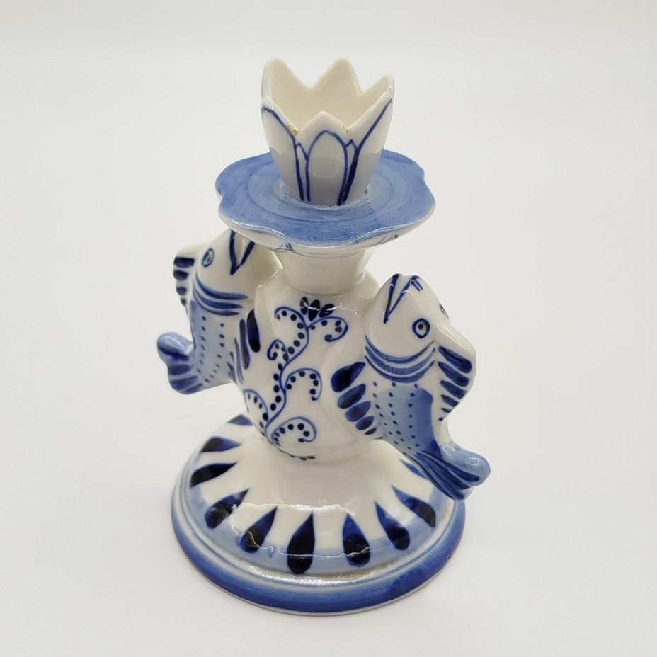 Подсвечник для одной свечи "Рыбы"