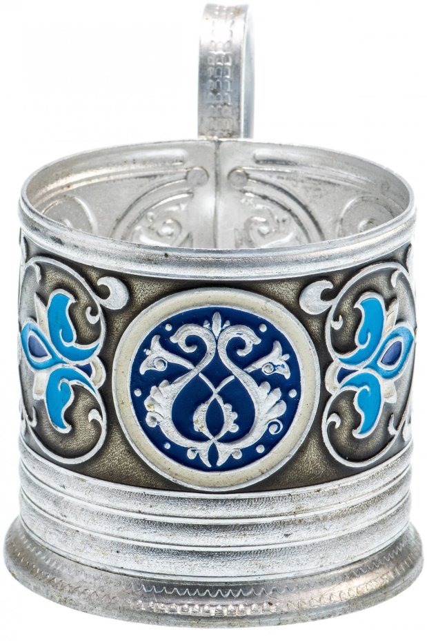 Подстаканник "Хоровод", алюминий, эмаль, СССР, 1960-1990 гг.
