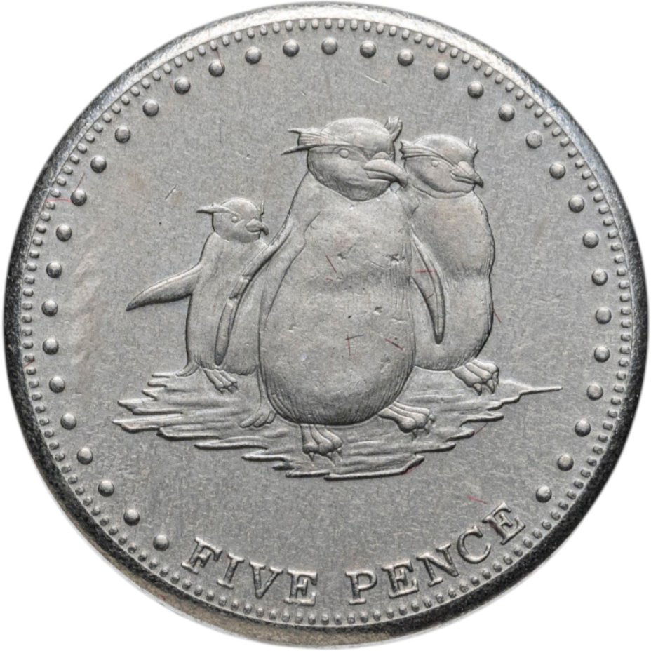 Острова Святой Елены, Вознесения и Тристан-да-Куньи. 5 пенсов (pence) 2009 Остров Гоф