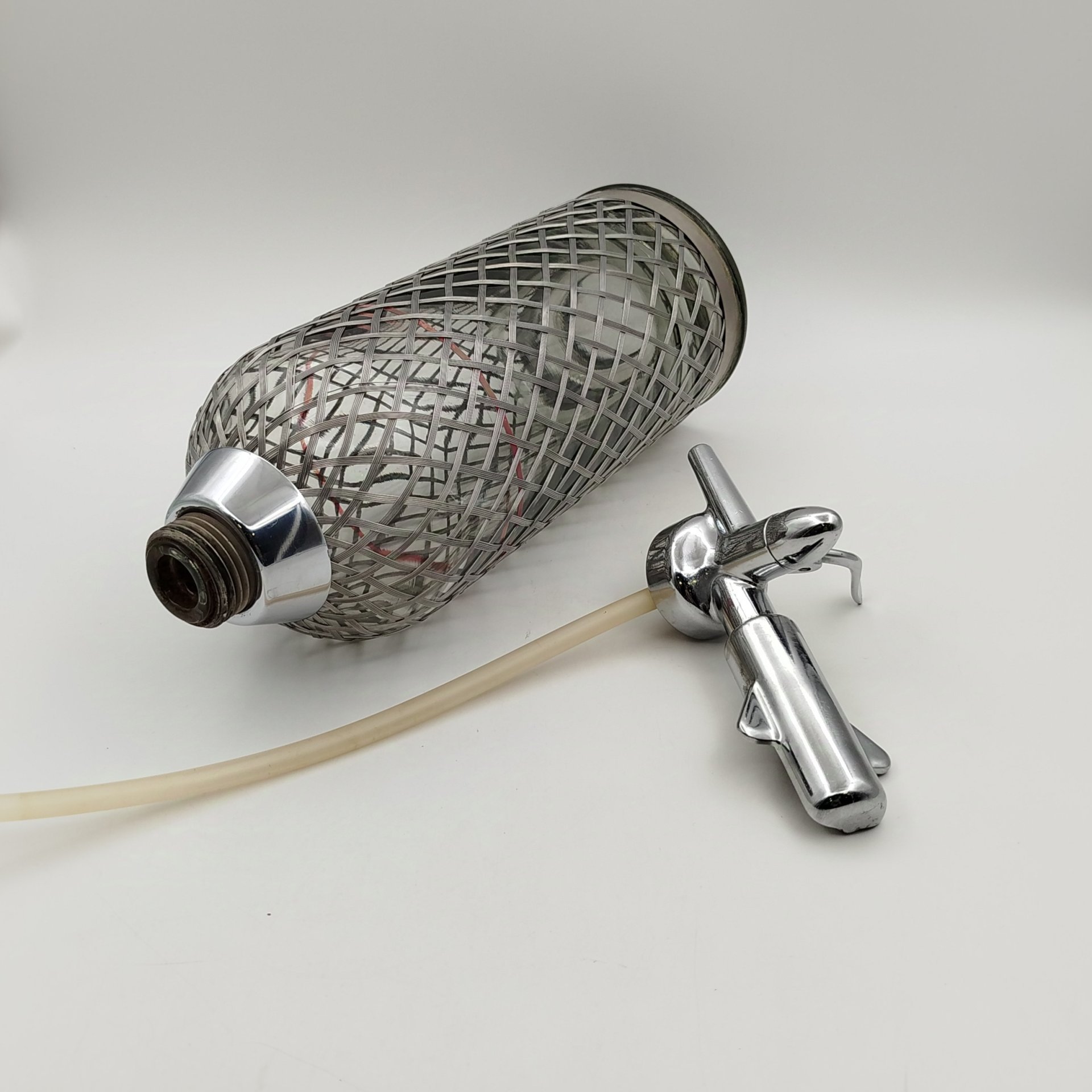 Сифон для газирования воды, стекло, металл, СССР, 1950-1980 гг.