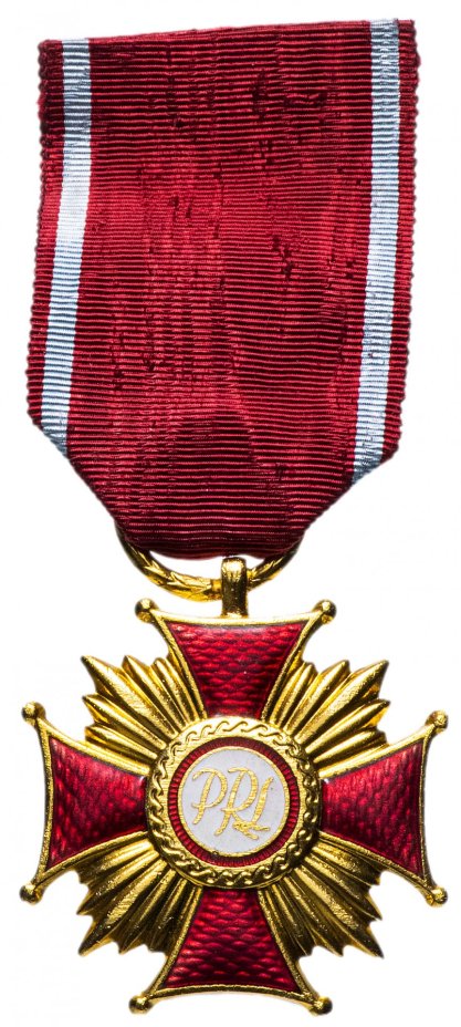 Знак отличия золотой «Крест Заслуги» 1 степени Польша