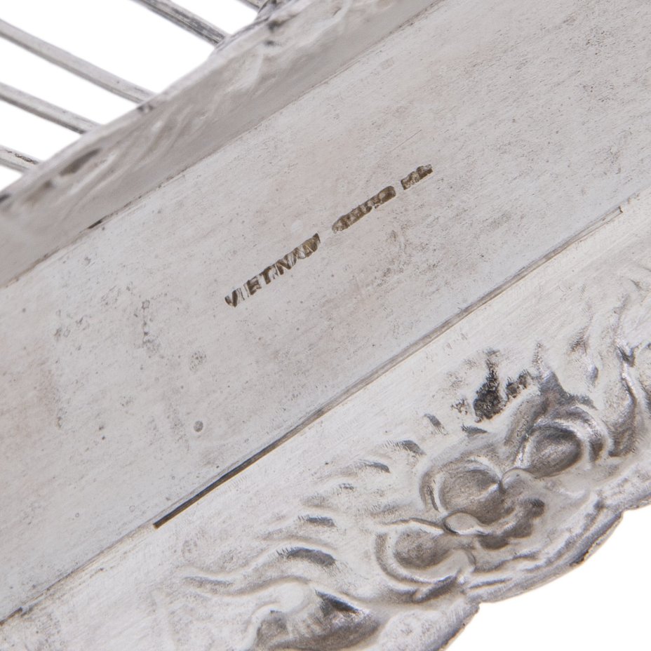 Набор для канапе "Драконы", серебро, Вьетнам, 1950-1960 гг.