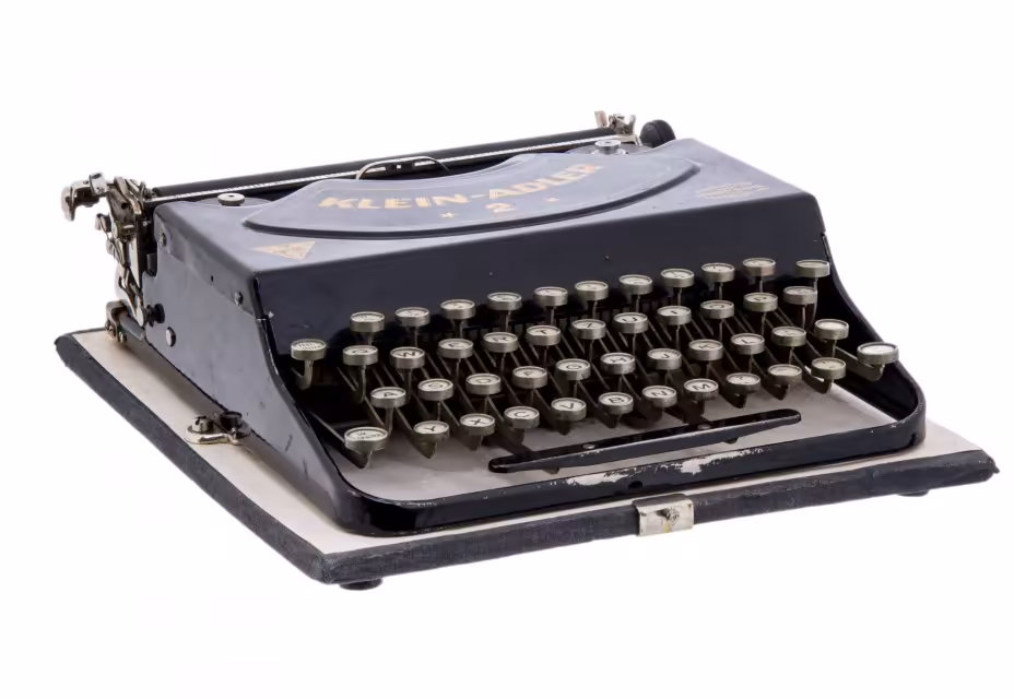 Машинка печатная "Klein-Adler 2", металл, пластик, Германия, 1920-1940 гг.