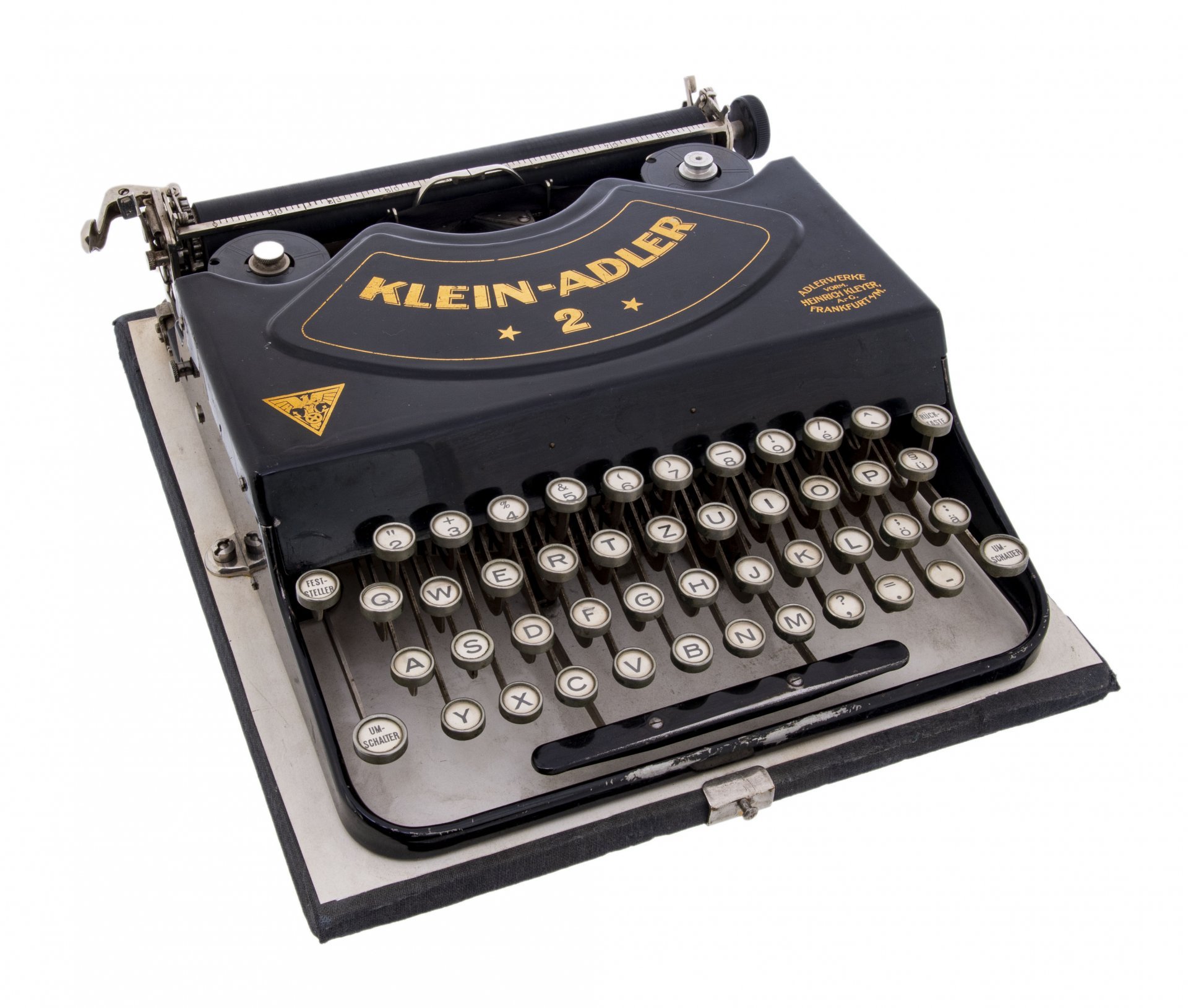 Машинка печатная "Klein-Adler 2", металл, пластик, Германия, 1920-1940 гг.