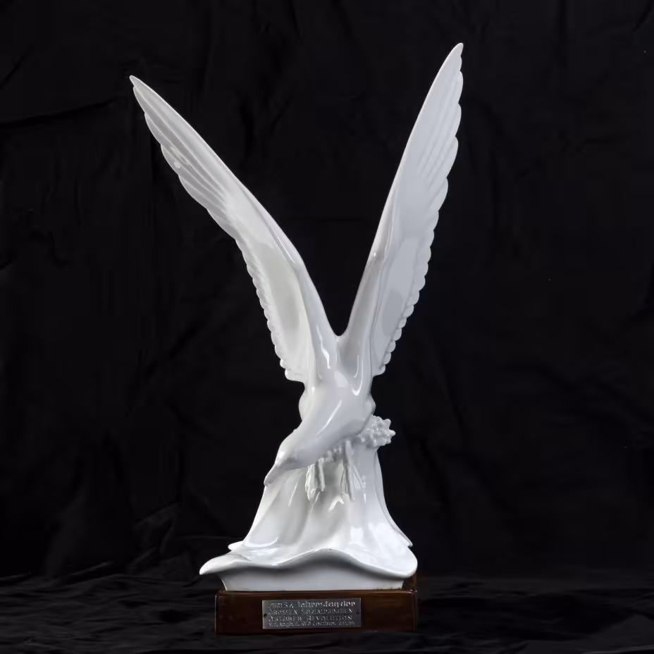 Статуэтка "Чайка" с дарственной гравировкой, Meissen (Мейсенский фарфор)