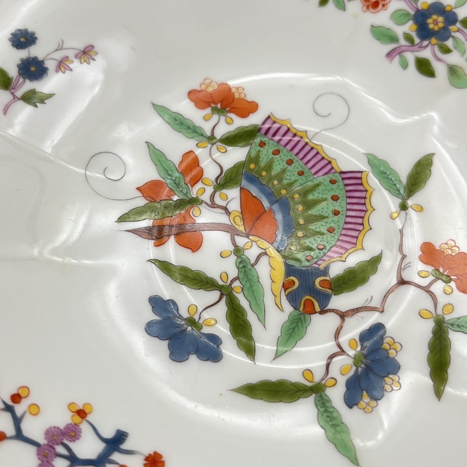 Пара чайная "Butterfly" (Бабочка), Meissen (Мейсенский фарфор)