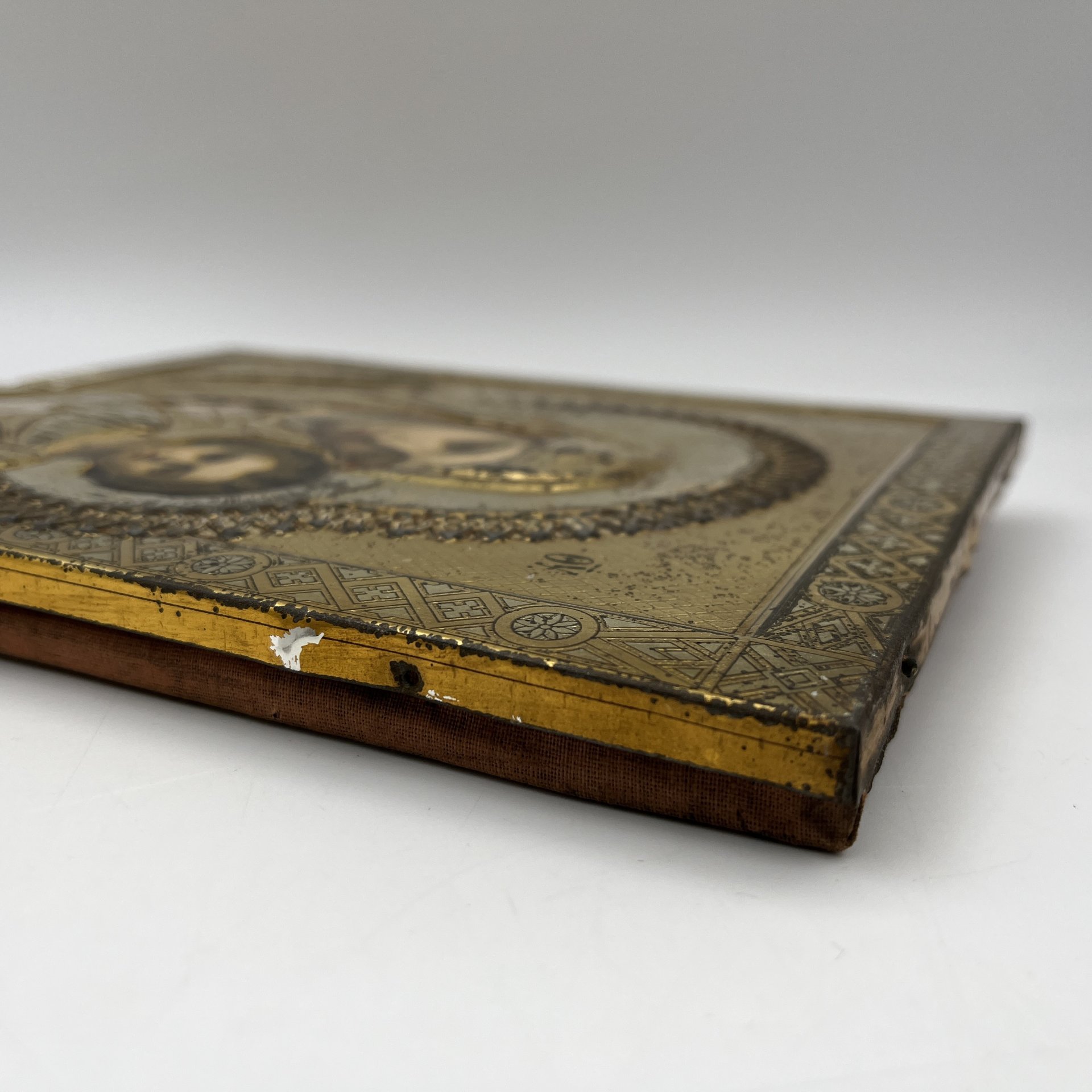 Икона "Образ Богородицы Казанской", металл, хромолитография, Фабрика «Жако и Бонакер», Российская империя, 1895-1915 гг.