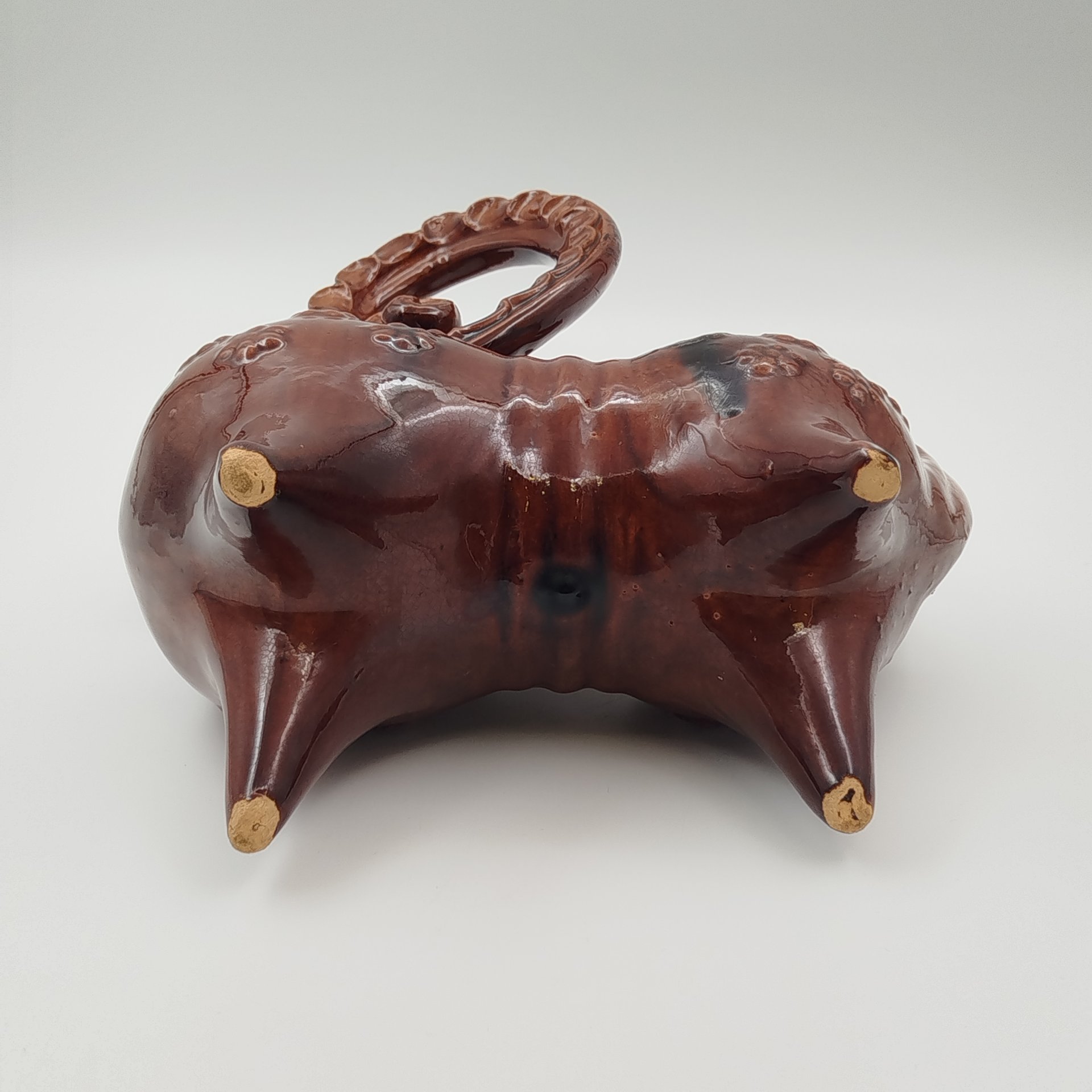 Сосуд зооморфный "Козел" (кувшин, лембик), керамика, Опошня, СССР, 1960-1970 гг.