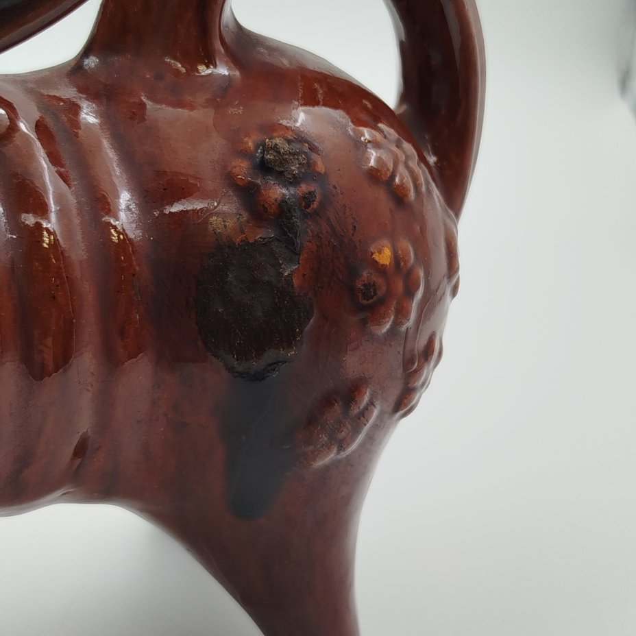Сосуд зооморфный "Козел" (кувшин, лембик), керамика, Опошня, СССР, 1960-1970 гг.