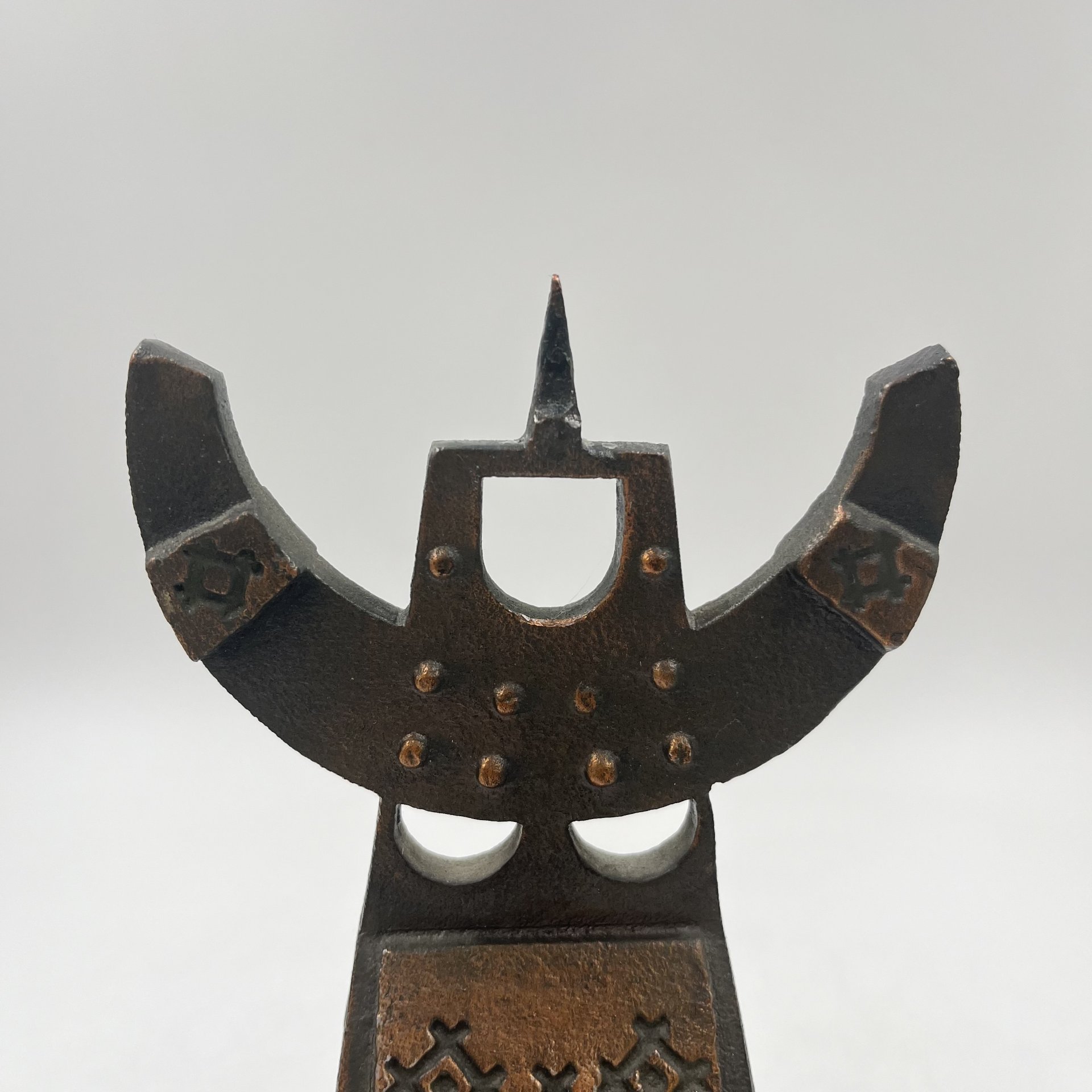 Подсвечник для одной свечи "Баба", металл, СССР, 1970-1990 гг.