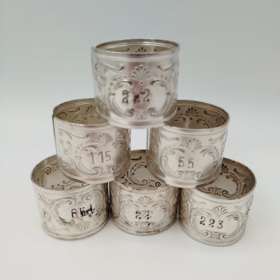 Набор колец для салфеток на 6 персон