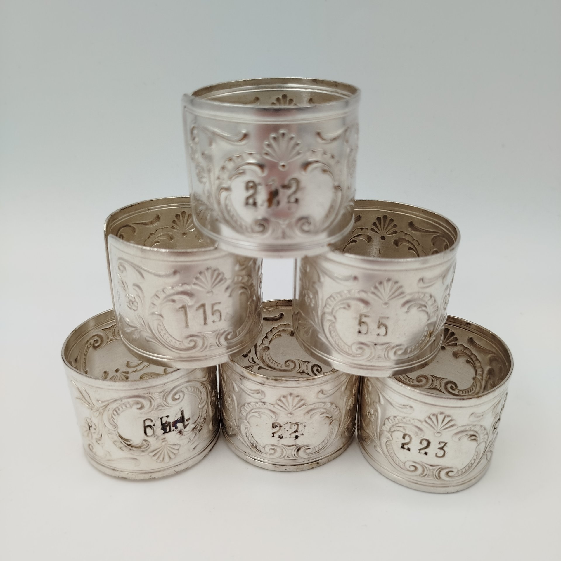 Набор колец для салфеток на 6 персон