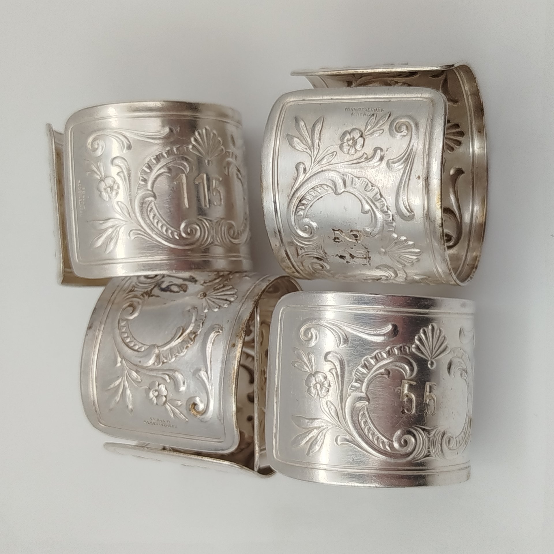 Набор колец для салфеток на 6 персон