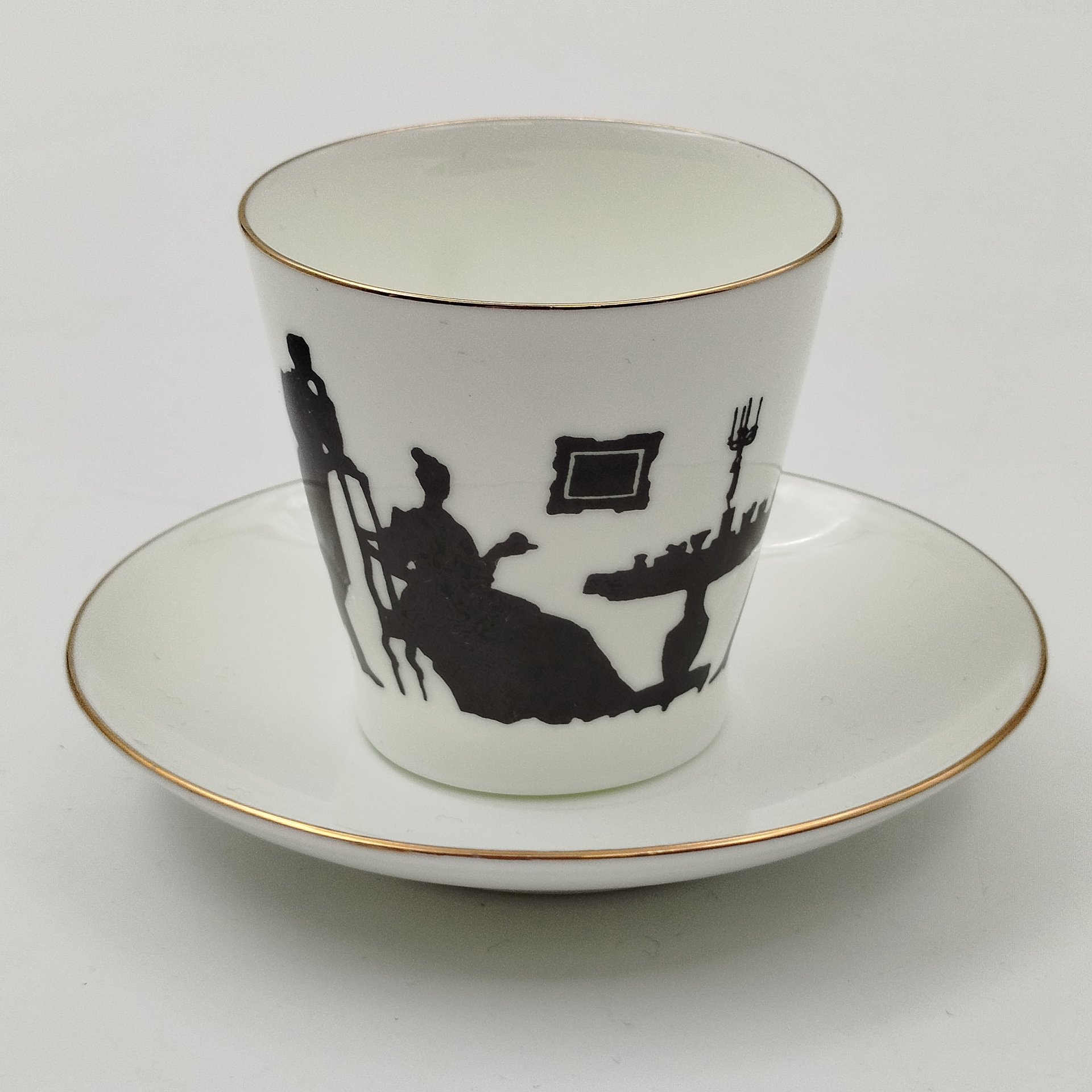 Кофейная пара "Гость", ф. Черный кофе, автор рисунка Русаков С.К., автор формы Криммер Э.М.