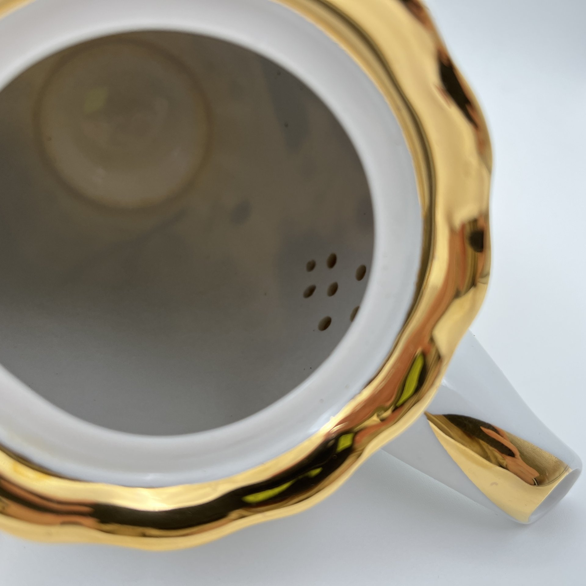 Набор чайный "Золотая роза" (3 предмета), фарфор, деколь, золочение, Дмитровский фарфоровый завод (ДФЗ Вербилки), СССР, 1965-1991 гг.