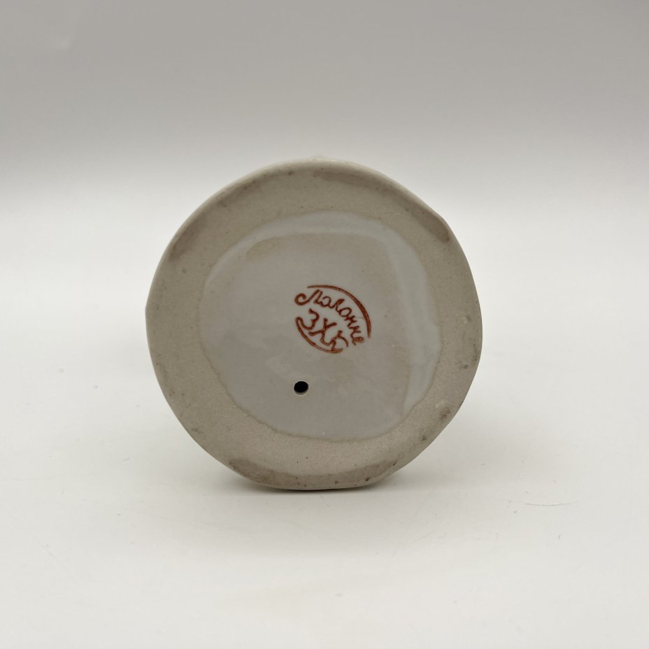 Статуэтка "Пионер с барабаном", фарфор, роспись, золочение, Полонский завод художественной керамики (Полонное ЗХК), Украина, 1980-2000 гг.