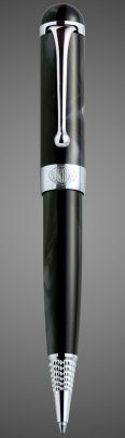 Шариковая ручка Aurora Alpha, Black CT, в подарочной коробке, Лаки и смолы: смола, хром