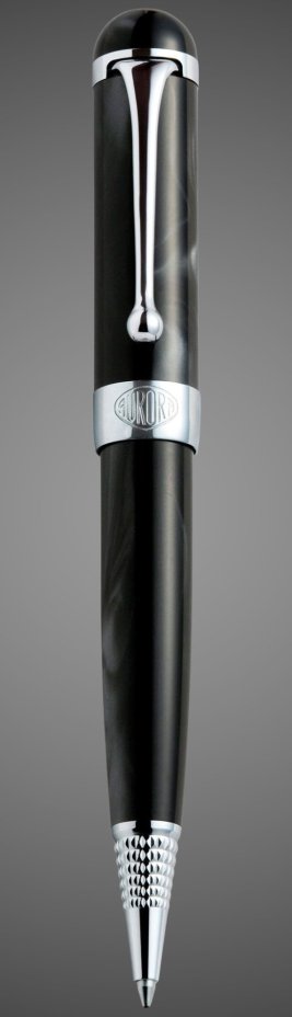 Шариковая ручка Aurora Alpha, Black CT, в подарочной коробке, Лаки и смолы: смола, хром