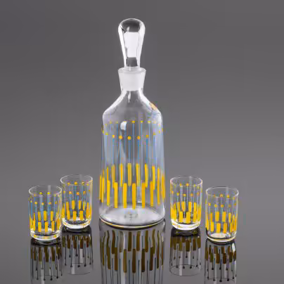 Штоф в комплекте со стопками на 4 персон, Bohemia Crystal (Bohemia Glass)