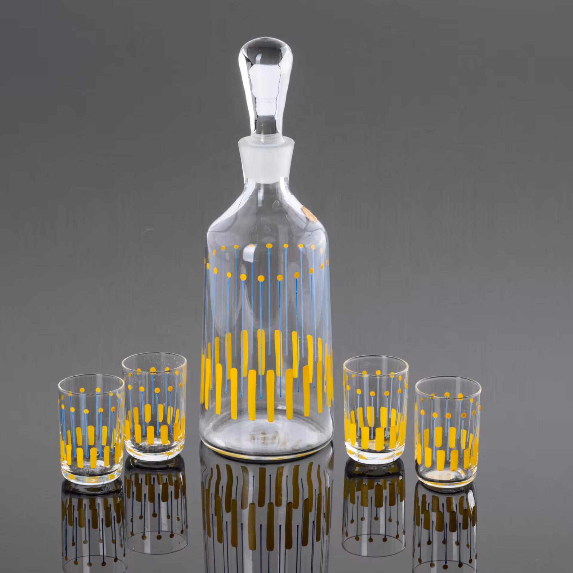 Штоф в комплекте со стопками на 4 персон, Bohemia Crystal (Bohemia Glass)