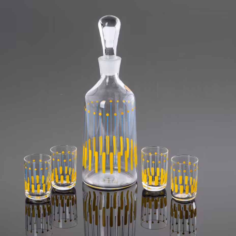 Штоф в комплекте со стопками на 4 персон, Bohemia Crystal (Bohemia Glass)
