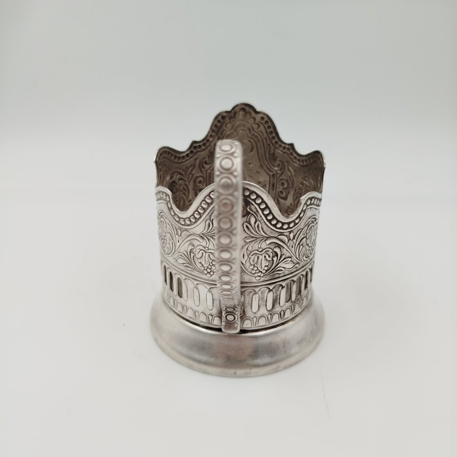 Подстаканник "Советский космос", мНЦ (медь-никель-цинк), Кольчугинский завод цветных металлов, СССР, 1970-1980 гг.