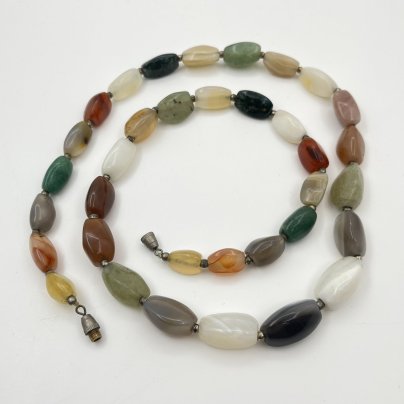 Бусы, поделочный камень, металл, Россия, 1990-2000 гг.