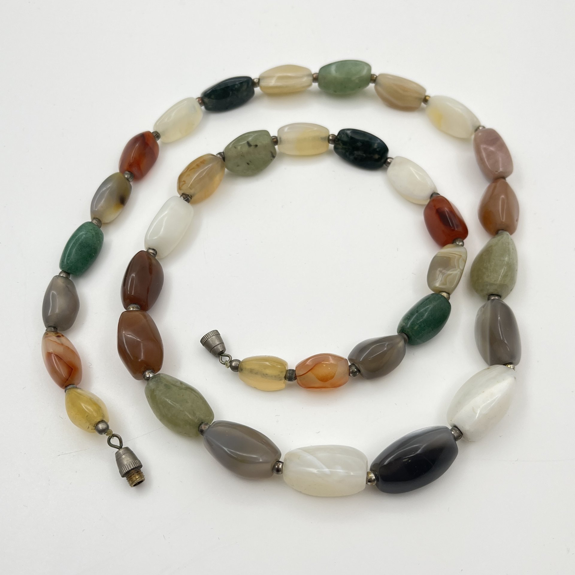 Бусы, поделочный камень, металл, Россия, 1990-2000 гг.