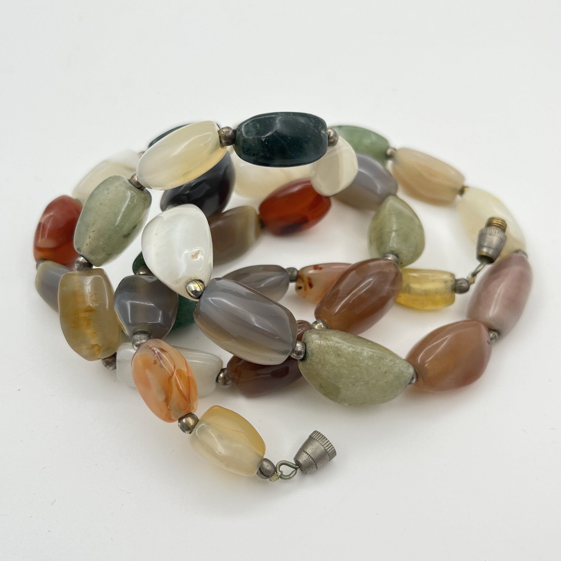 Бусы, поделочный камень, металл, Россия, 1990-2000 гг.