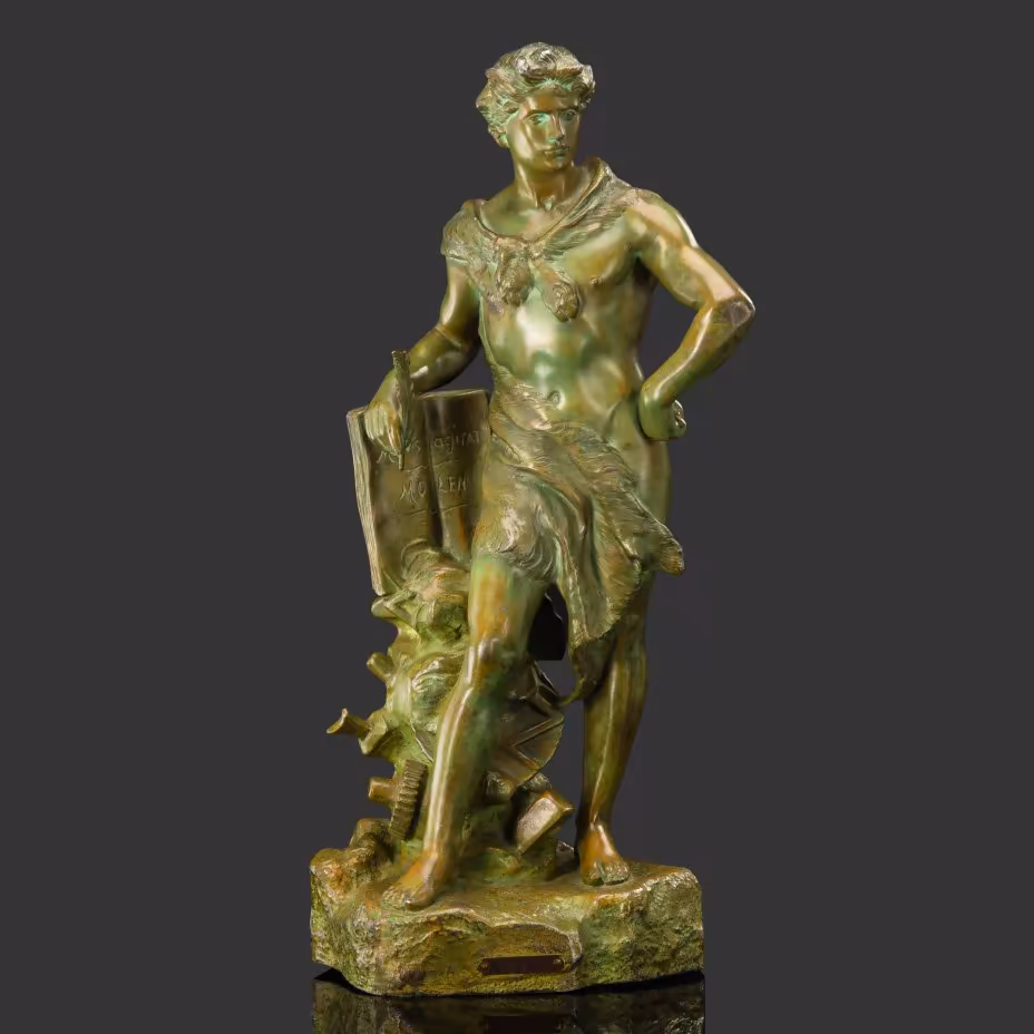 Скульптура "Гений труда" ("Genie du travail"), автор Анри Луи Левассер (1853-1935 гг.)