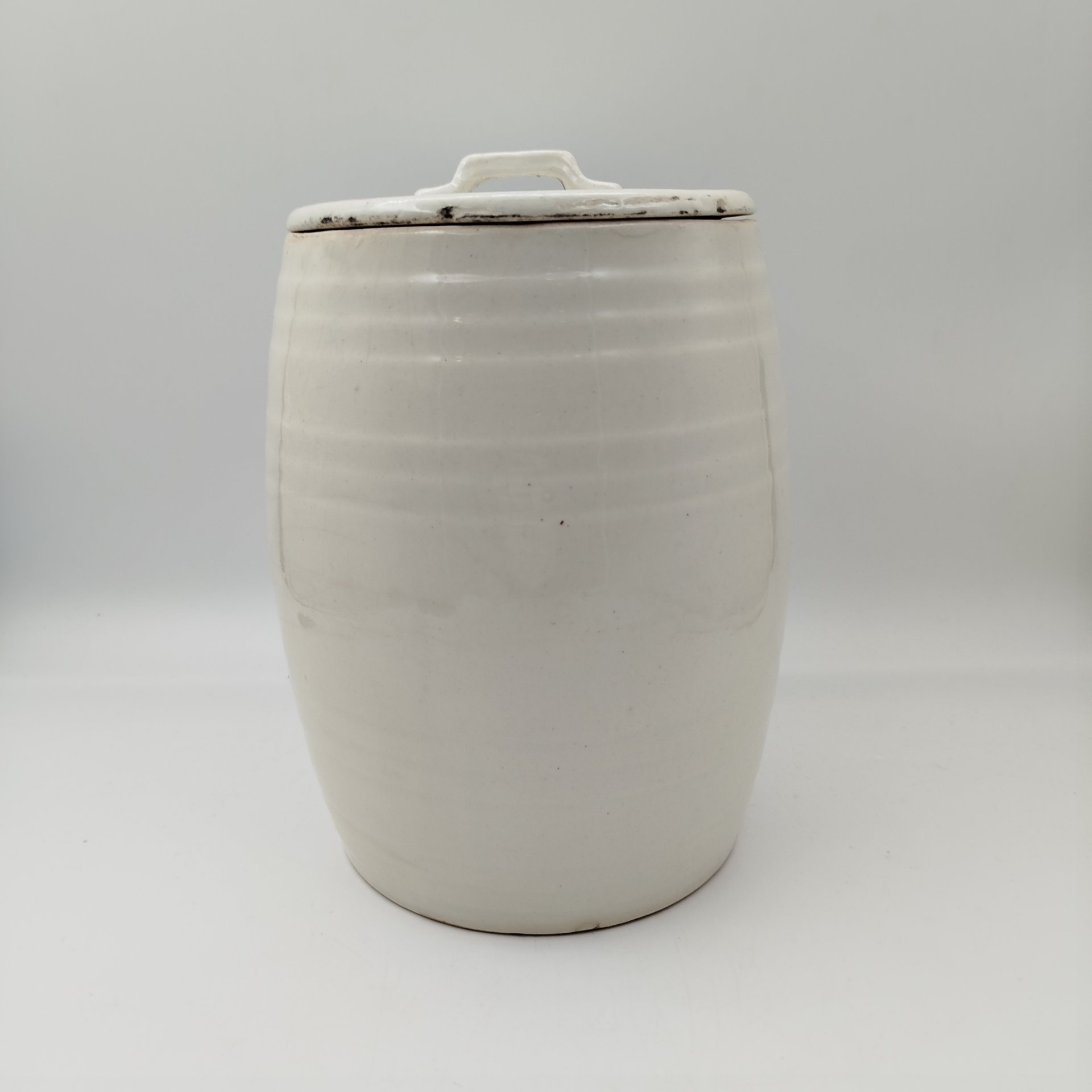 Бочонок с крышкой (для хранения сыпучих продуктов), Славутский фаянсовый завод