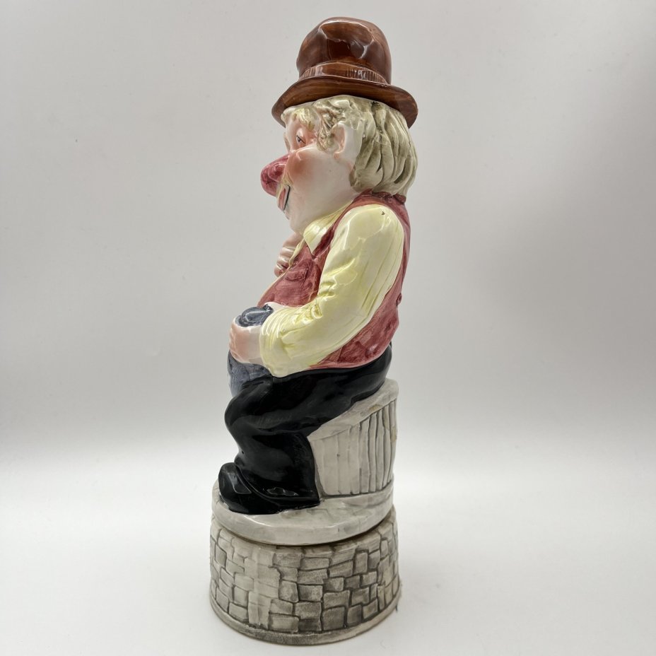 Штоф музыкальный "Гуляка", фаянс, роспись, металл, Западная Европа, 1970-2000 гг.