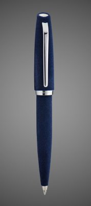 Шариковая ручка Aurora Style Velvet blue CT, Материал ткани: бархат, велюр, хром