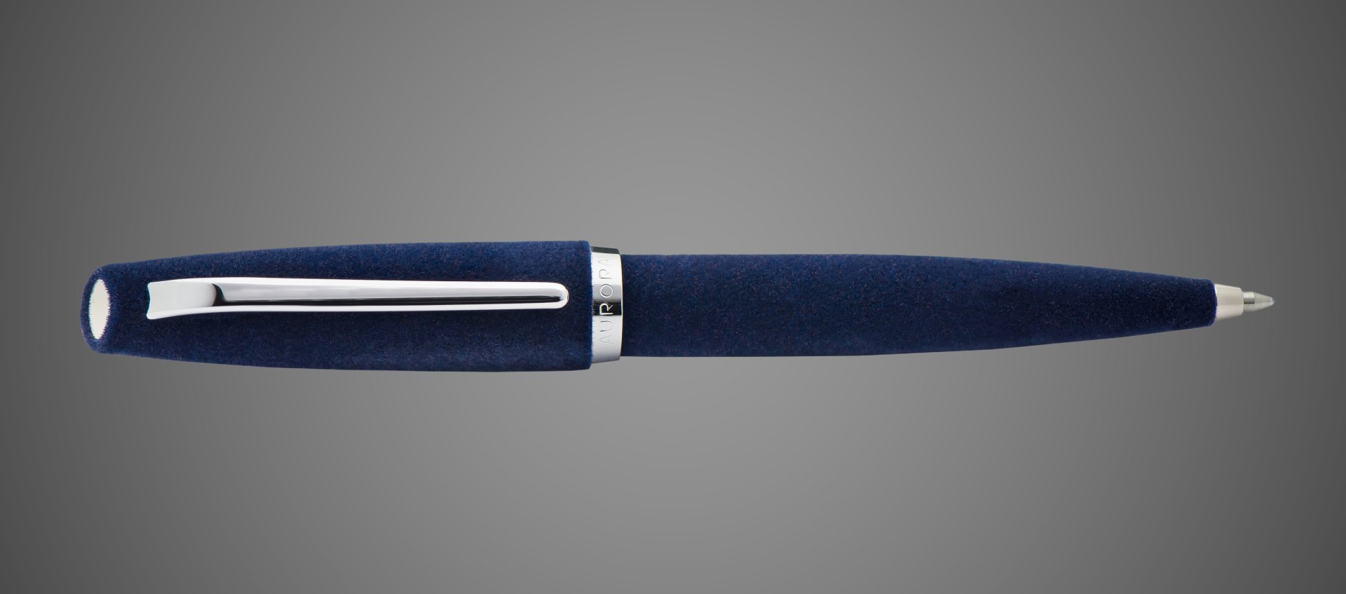 Шариковая ручка Aurora Style Velvet blue CT, Материал ткани: бархат, велюр, хром