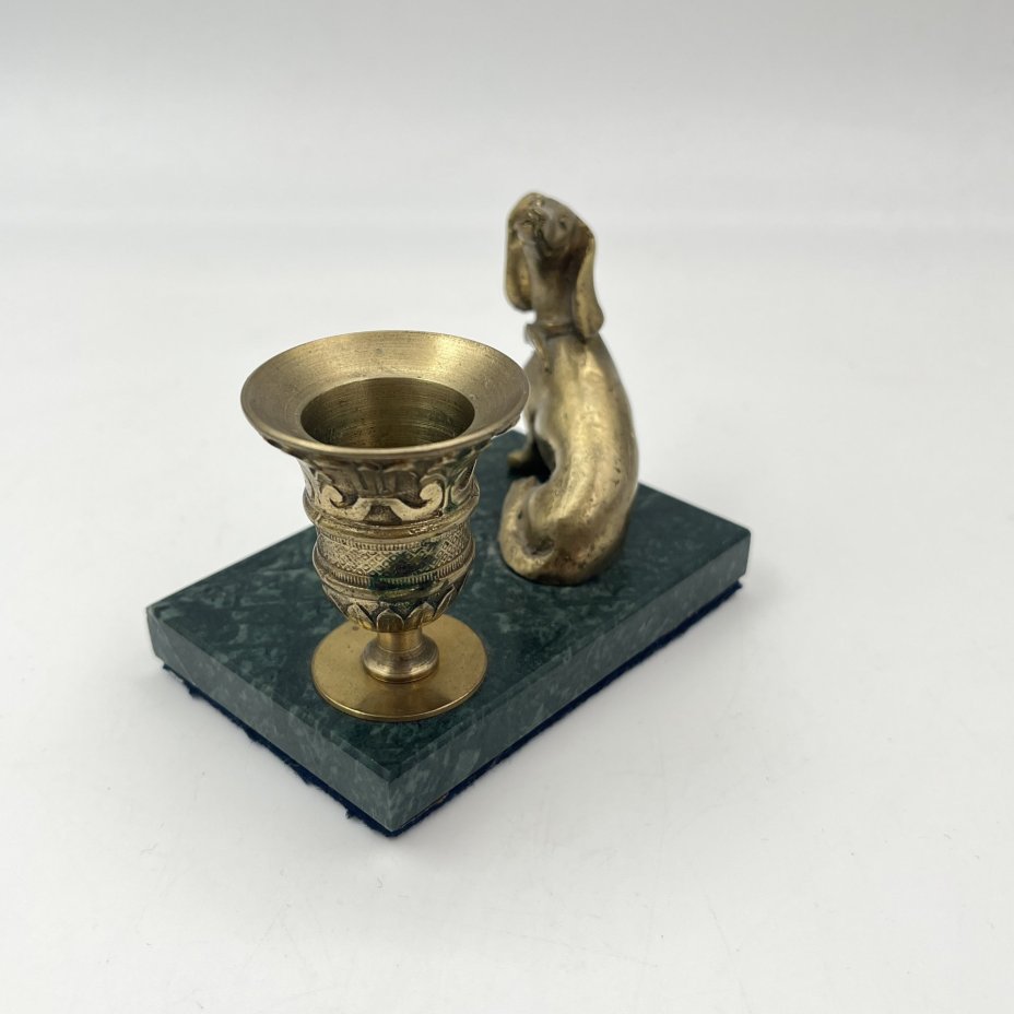 Подсвечник настольный "Такса" (на одну свечу)