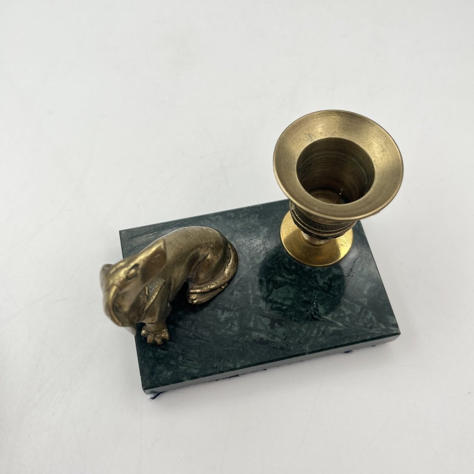 Подсвечник настольный "Такса" (на одну свечу)