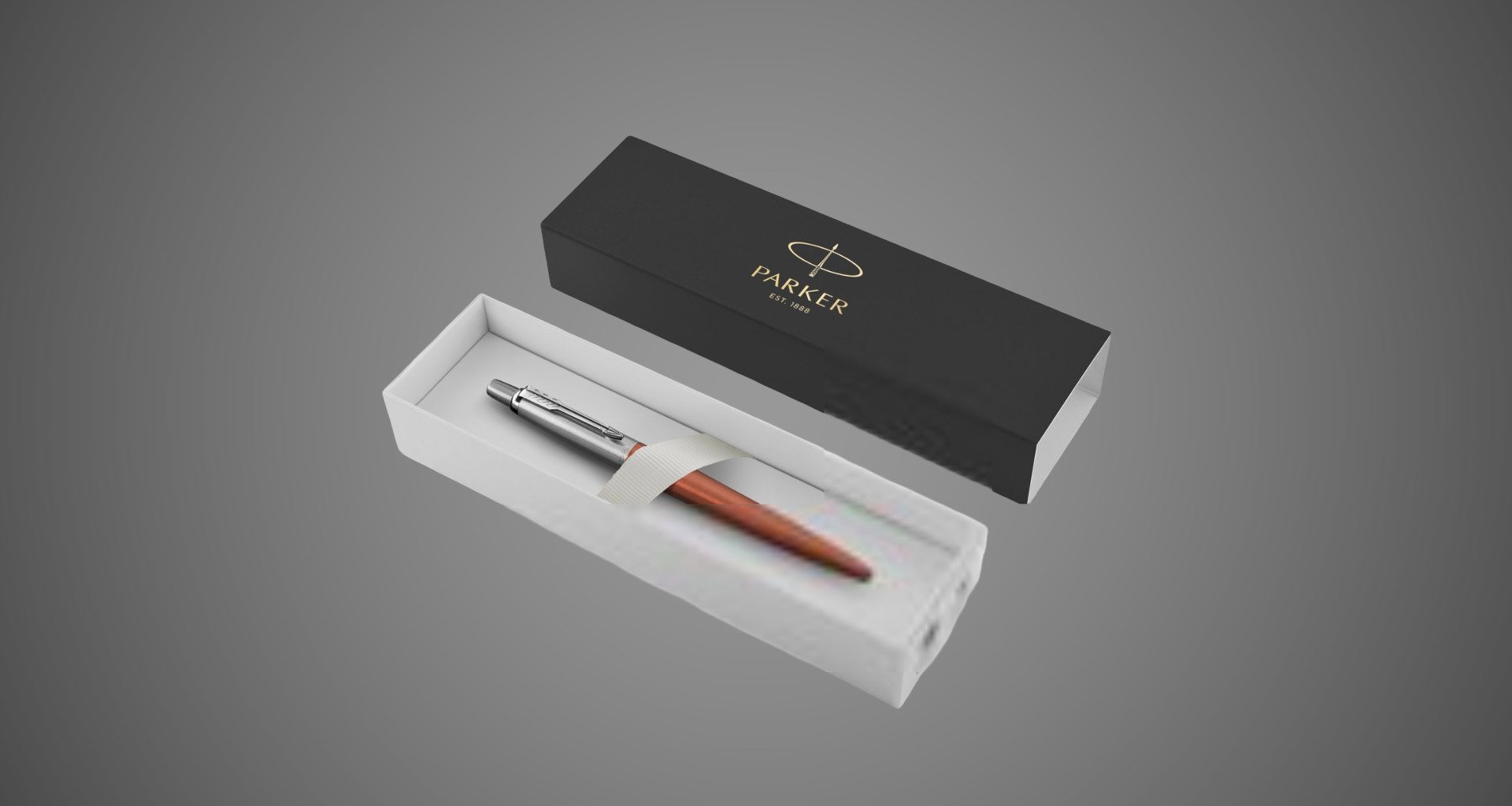 Шариковая ручка Parker Jotter Essential, Chelsea Orange CT, стержень: Mblue