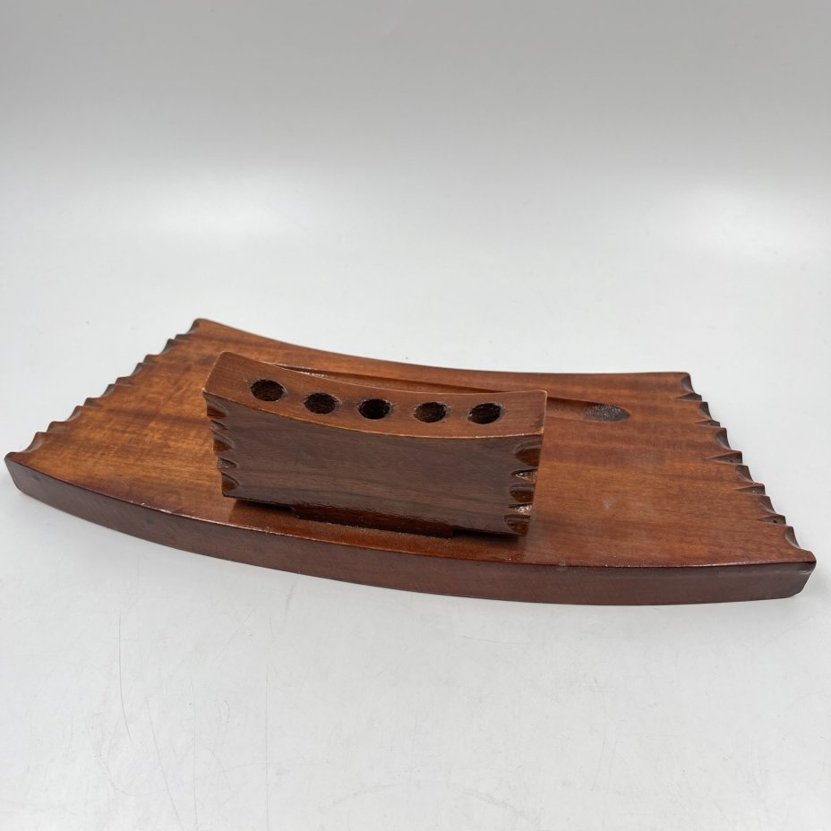 Карандашница (подставка под ручки), дерево, лак, СССР, 1970-1990 гг.