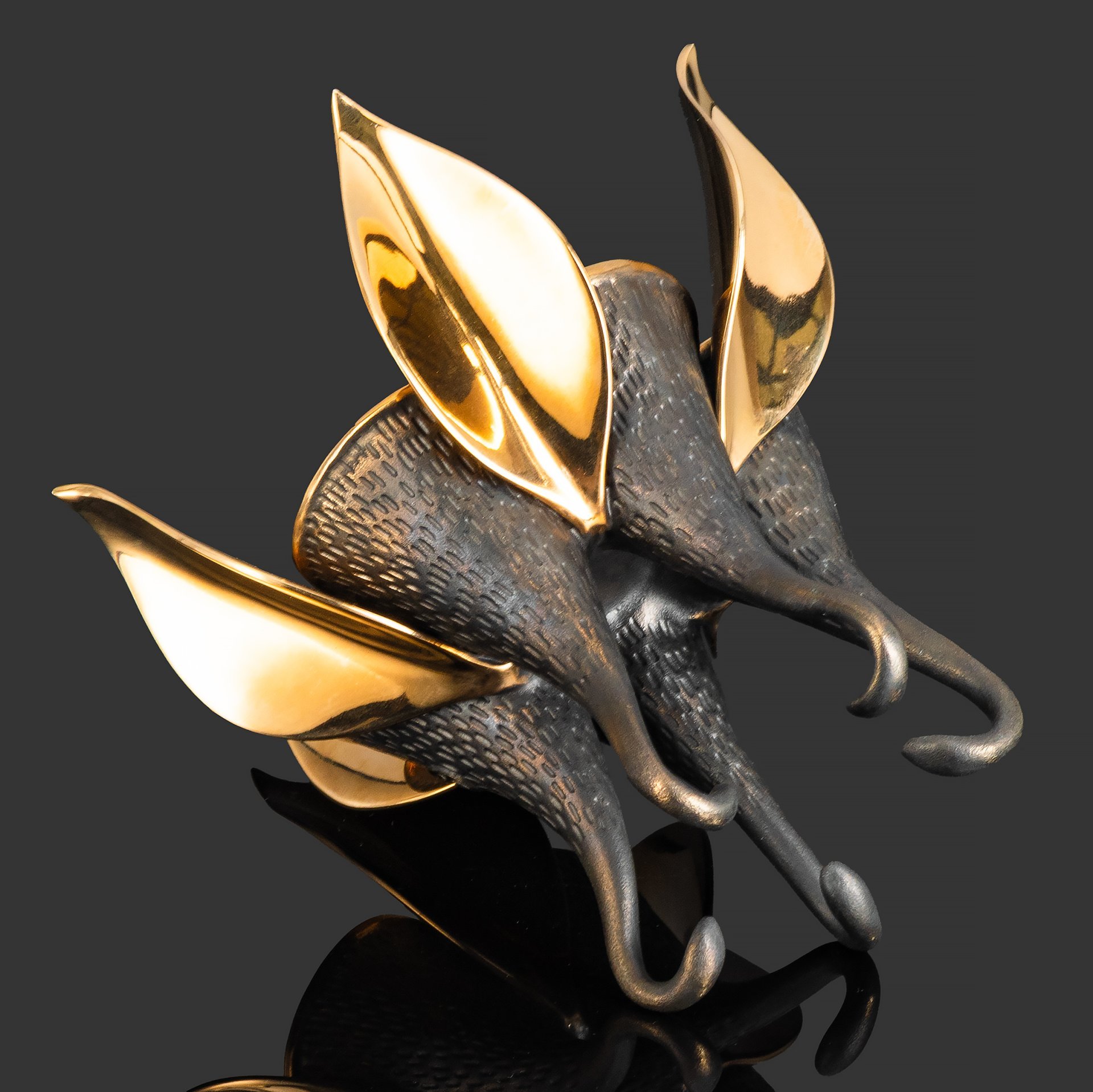 Вазочка-подсвечник " Экзотическая Аквилегия"