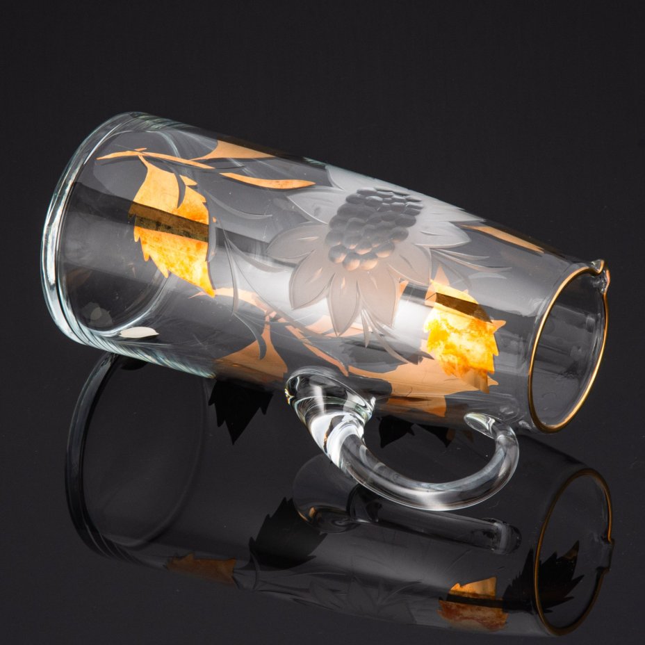 Питейный набор "Подсолнух" (кувшин и стаканы на 6 персон), Bohemia Crystal (Bohemia Glass)