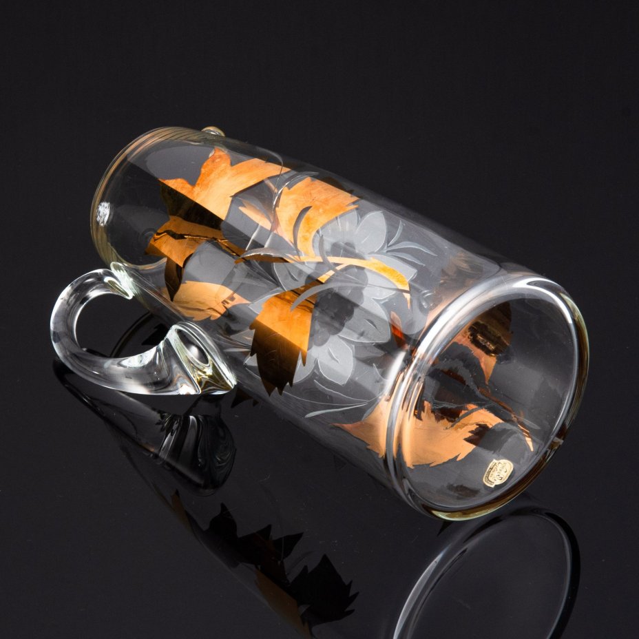 Питейный набор "Подсолнух" (кувшин и стаканы на 6 персон), Bohemia Crystal (Bohemia Glass)